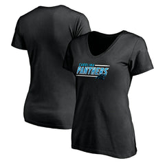 Women's Mascot In Bounds V-Neck T-Shirt - Carolina Panthers