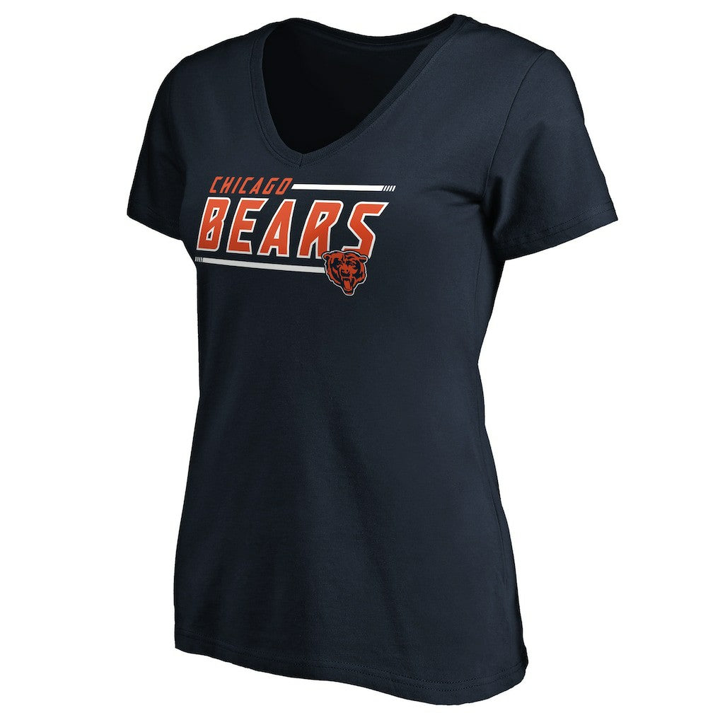Women's Mascot In Bounds V-Neck T-Shirt - Chicago Bears