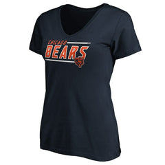 Women's Mascot In Bounds V-Neck T-Shirt - Chicago Bears