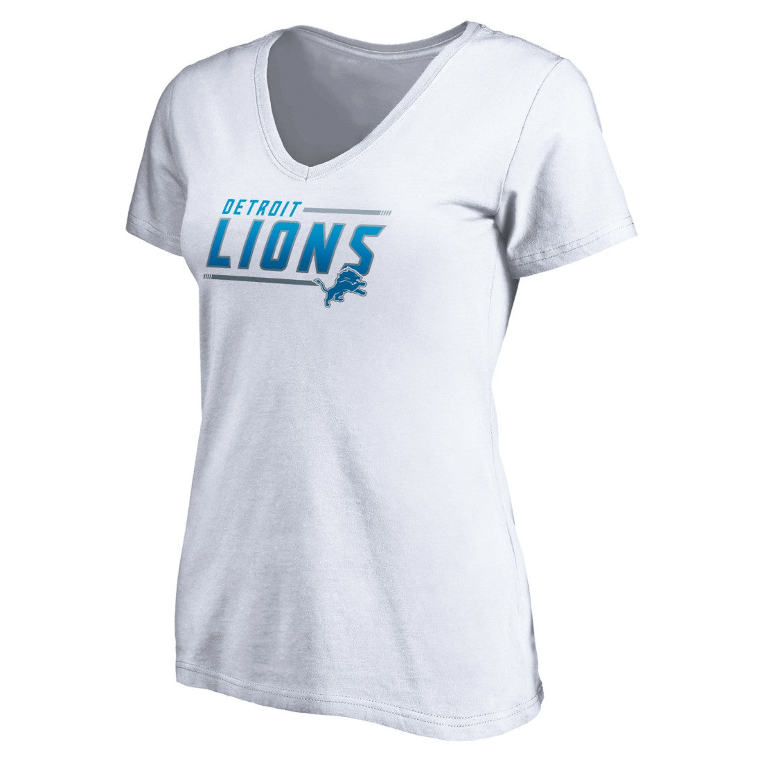 Women's Mascot In Bounds V-Neck T-Shirt - Detroit Lions
