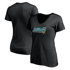 Women's Mascot In Bounds V-Neck T-Shirt - Jacksonville Jaguars