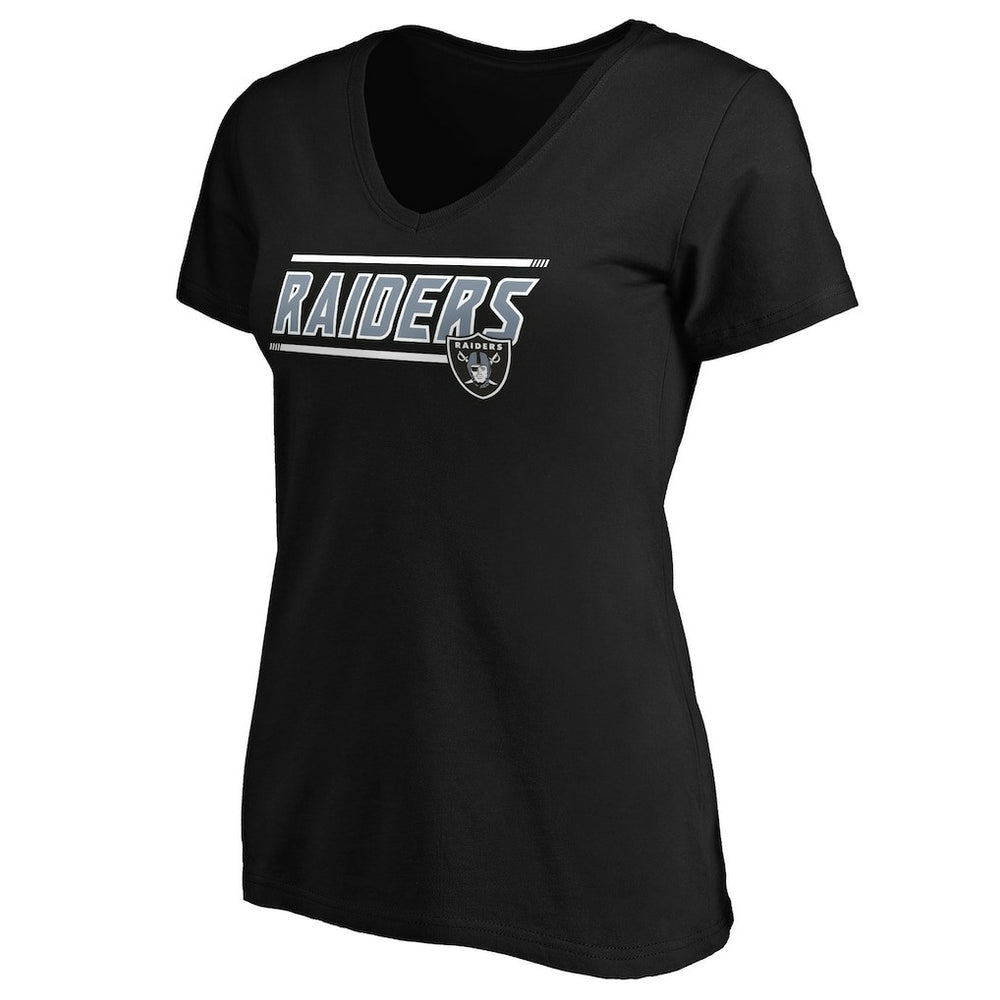 Women's Mascot In Bounds V-Neck T-Shirt - Las Vegas Raiders