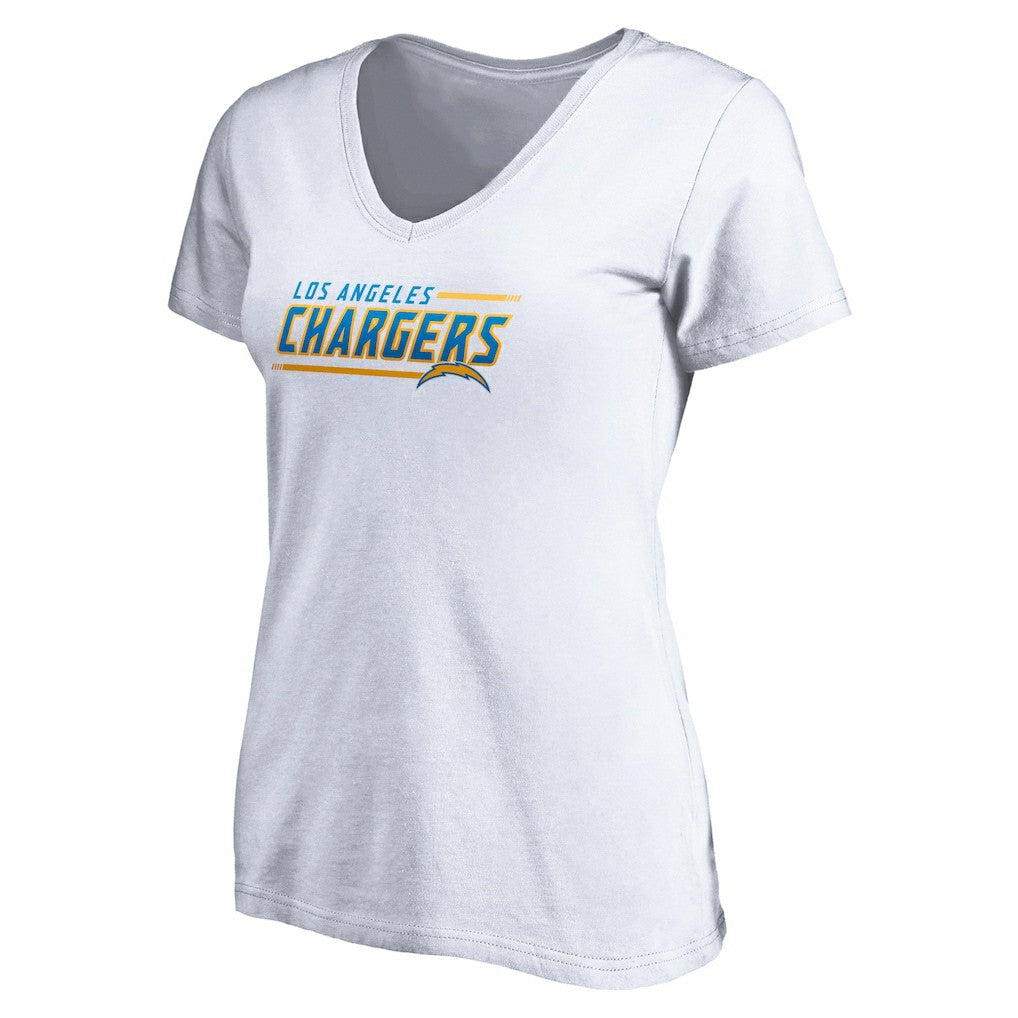 Women's Mascot In Bounds V-Neck T-Shirt - Los Angeles Chargers