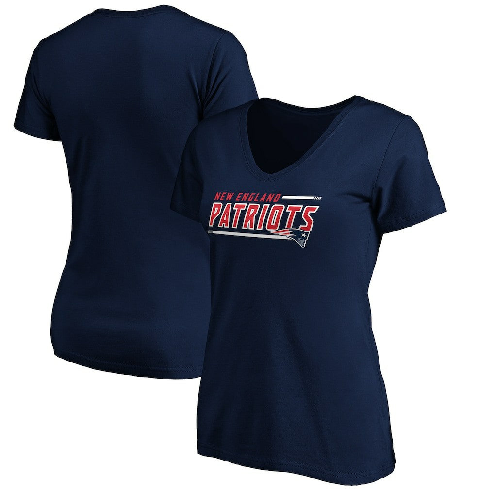Women's Mascot In Bounds V-Neck T-Shirt - New England Patriots