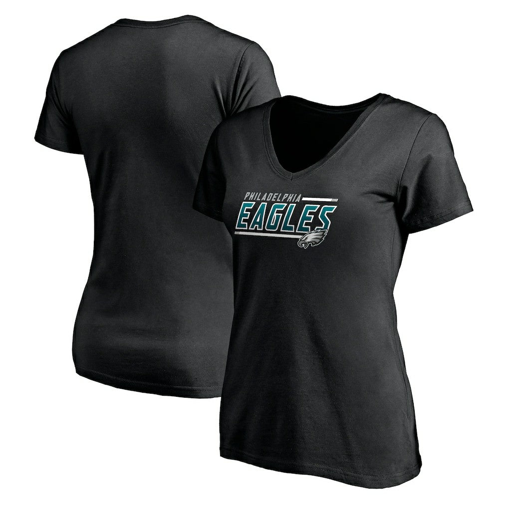 Women's Mascot In Bounds V-Neck T-Shirt - Philadelphia Eagles