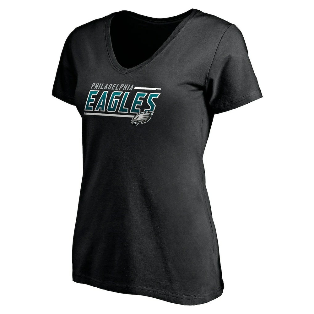 Women's Mascot In Bounds V-Neck T-Shirt - Philadelphia Eagles