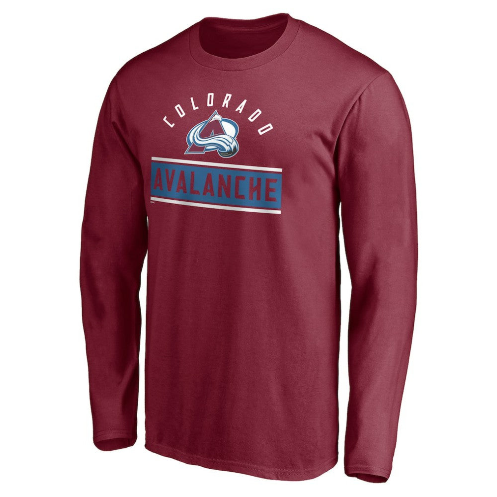 NHL Burgundy Colorado Avalanche Team Arch Knockout Long Sleeve T-Shirt