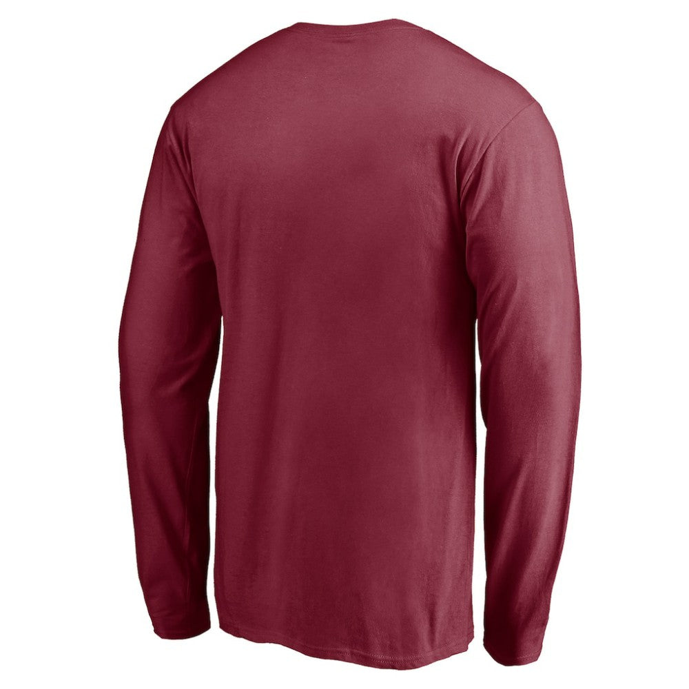 NHL Burgundy Colorado Avalanche Team Arch Knockout Long Sleeve T-Shirt