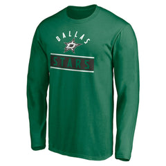 NHL Kelly Green Dallas Stars Team Arch Knockout Long Sleeve T-Shirt