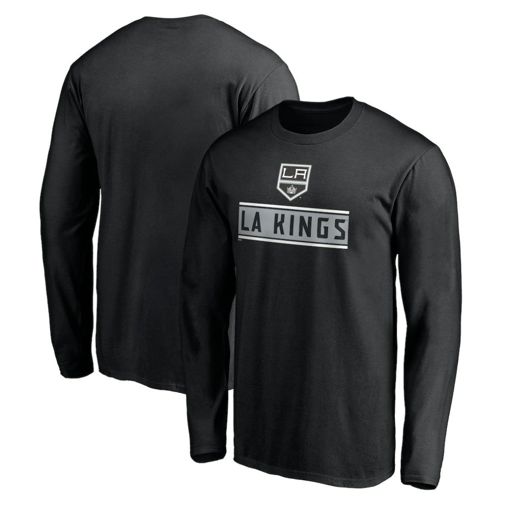 NHL Black Los Angeles Kings Team Arch Knockout Long Sleeve T-Shirt