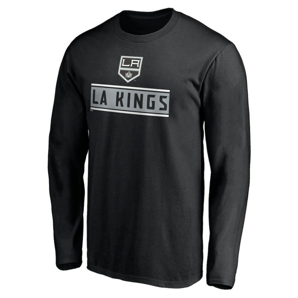 NHL Black Los Angeles Kings Team Arch Knockout Long Sleeve T-Shirt