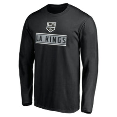 NHL Black Los Angeles Kings Team Arch Knockout Long Sleeve T-Shirt
