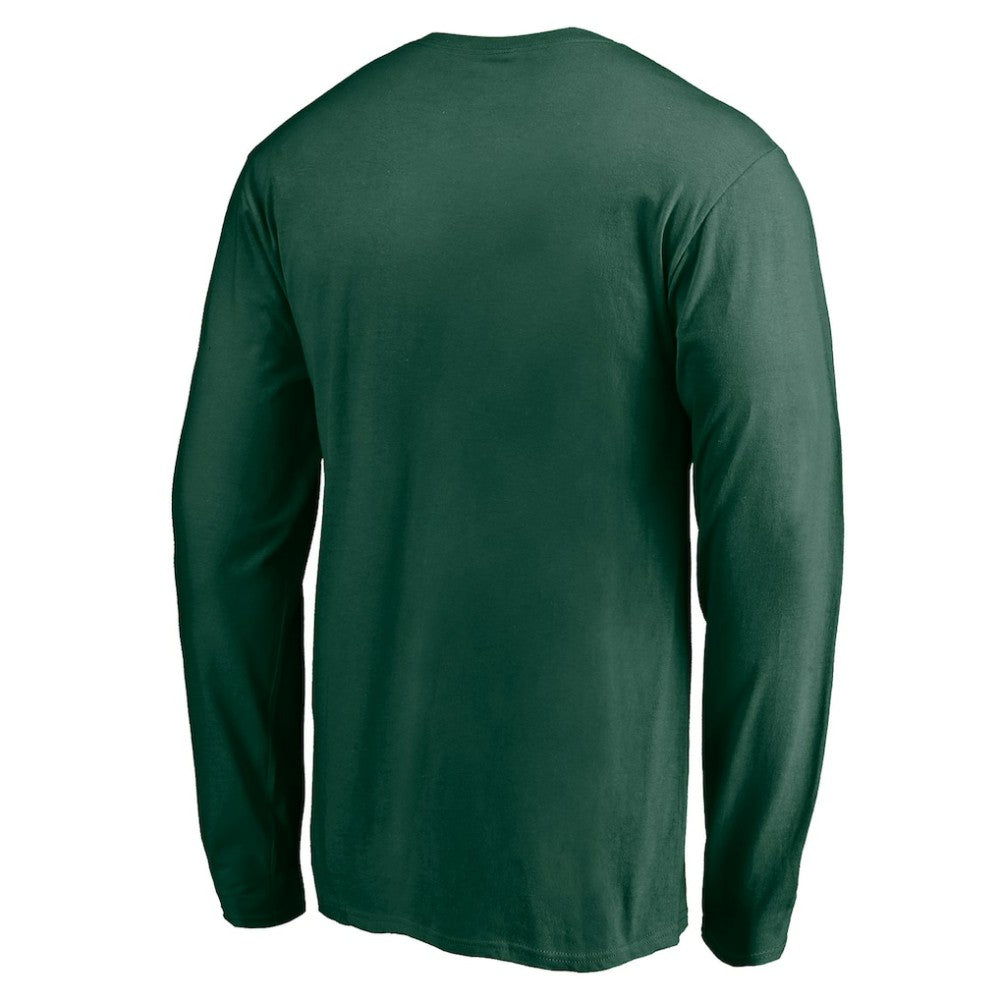 NHL Green Minnesota Wild Team Arch Knockout Long Sleeve T-Shirt