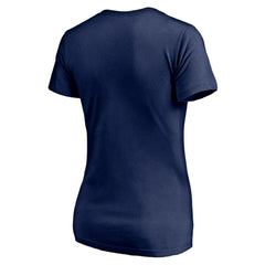 NHL Navy Columbus Blue Jackets Women's Mascot In Bounds V-Neck T-Shirt