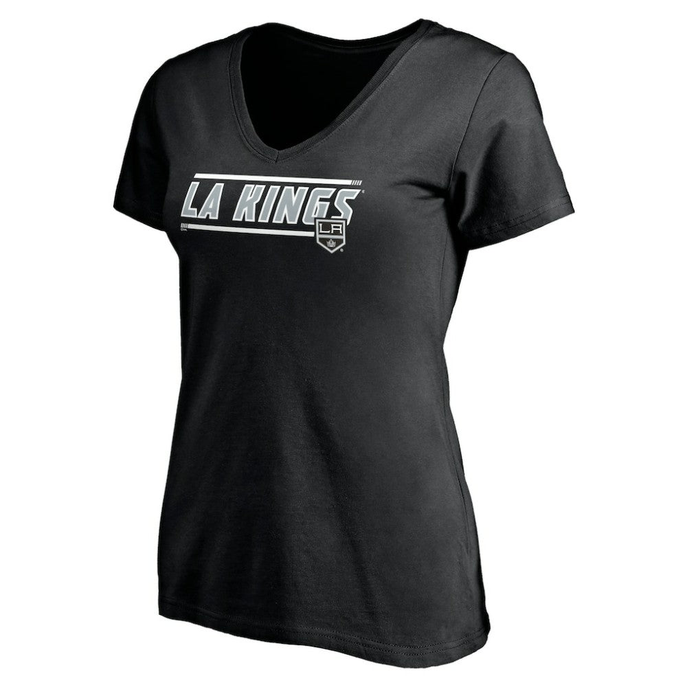 NHL Black Los Angeles Kings Women's Mascot In Bounds V-Neck T-Shirt