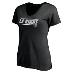 NHL Black Los Angeles Kings Women's Mascot In Bounds V-Neck T-Shirt