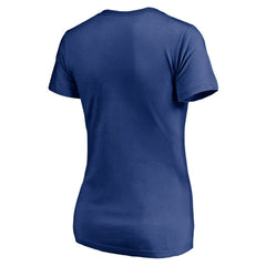 NHL Blue Vancouver Canucks Women's Mascot In Bounds V-Neck T-Shirt