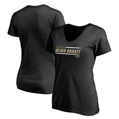 NHL Black Vegas Golden Knights Women's Mascot In Bounds V-Neck T-Shirt