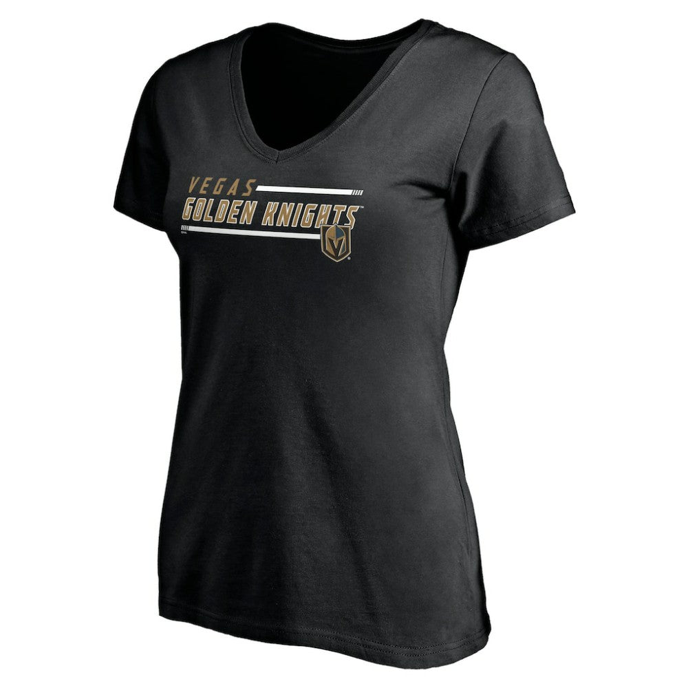 NHL Black Vegas Golden Knights Women's Mascot In Bounds V-Neck T-Shirt
