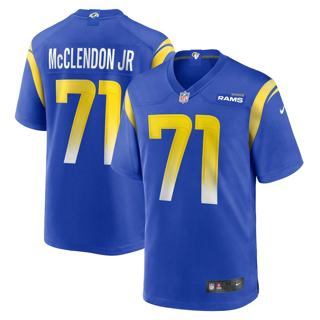 Warren McClendon Jr.  Team Game Jersey - Los Angeles Rams