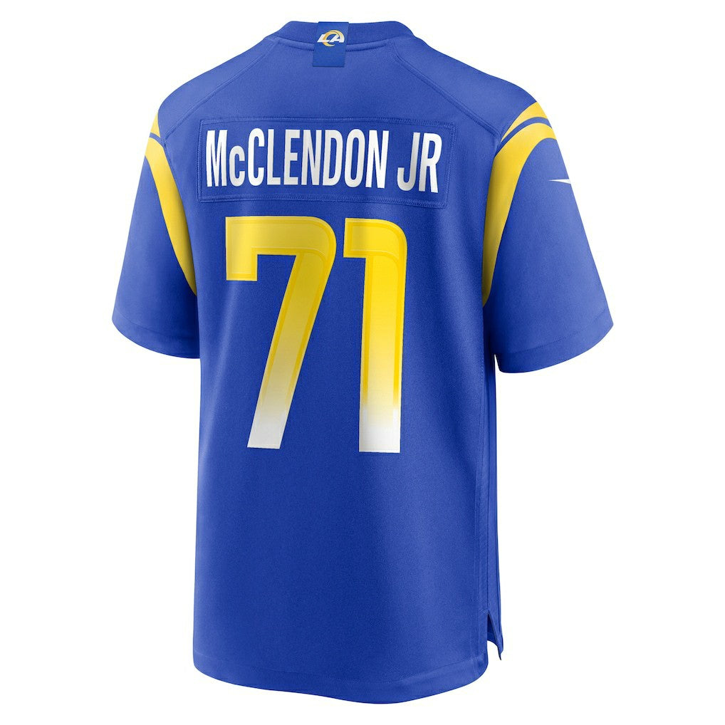 Warren McClendon Jr.  Team Game Jersey - Los Angeles Rams
