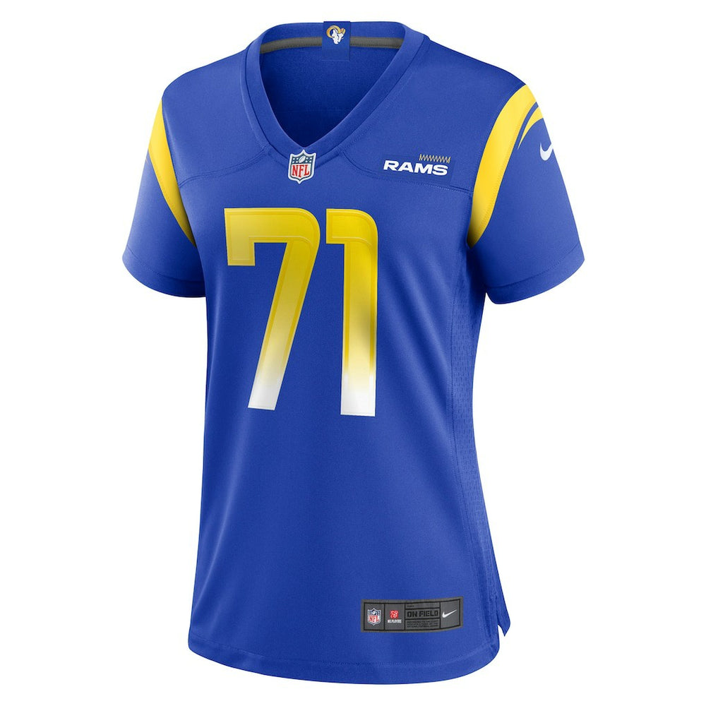 Warren McClendon Jr.  Women's Team Game Jersey - Los Angeles Rams