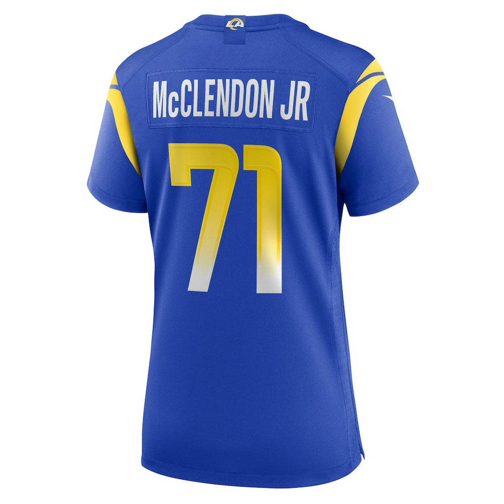 Warren McClendon Jr.  Women's Team Game Jersey - Los Angeles Rams