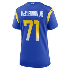 Warren McClendon Jr.  Women's Team Game Jersey - Los Angeles Rams