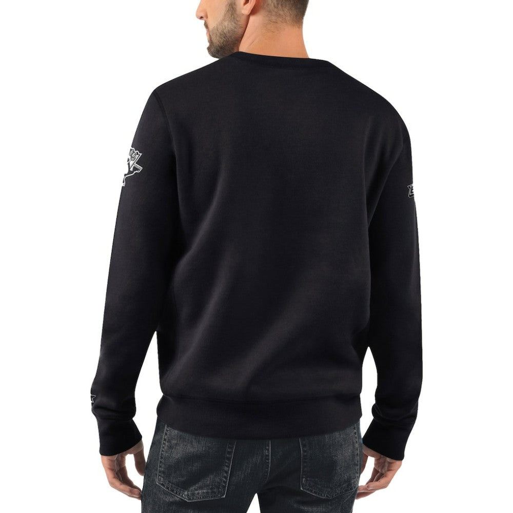 NHL Black Pittsburgh Penguins Starter x NHL Black Ice Cross Check Pullover Sweatshirt