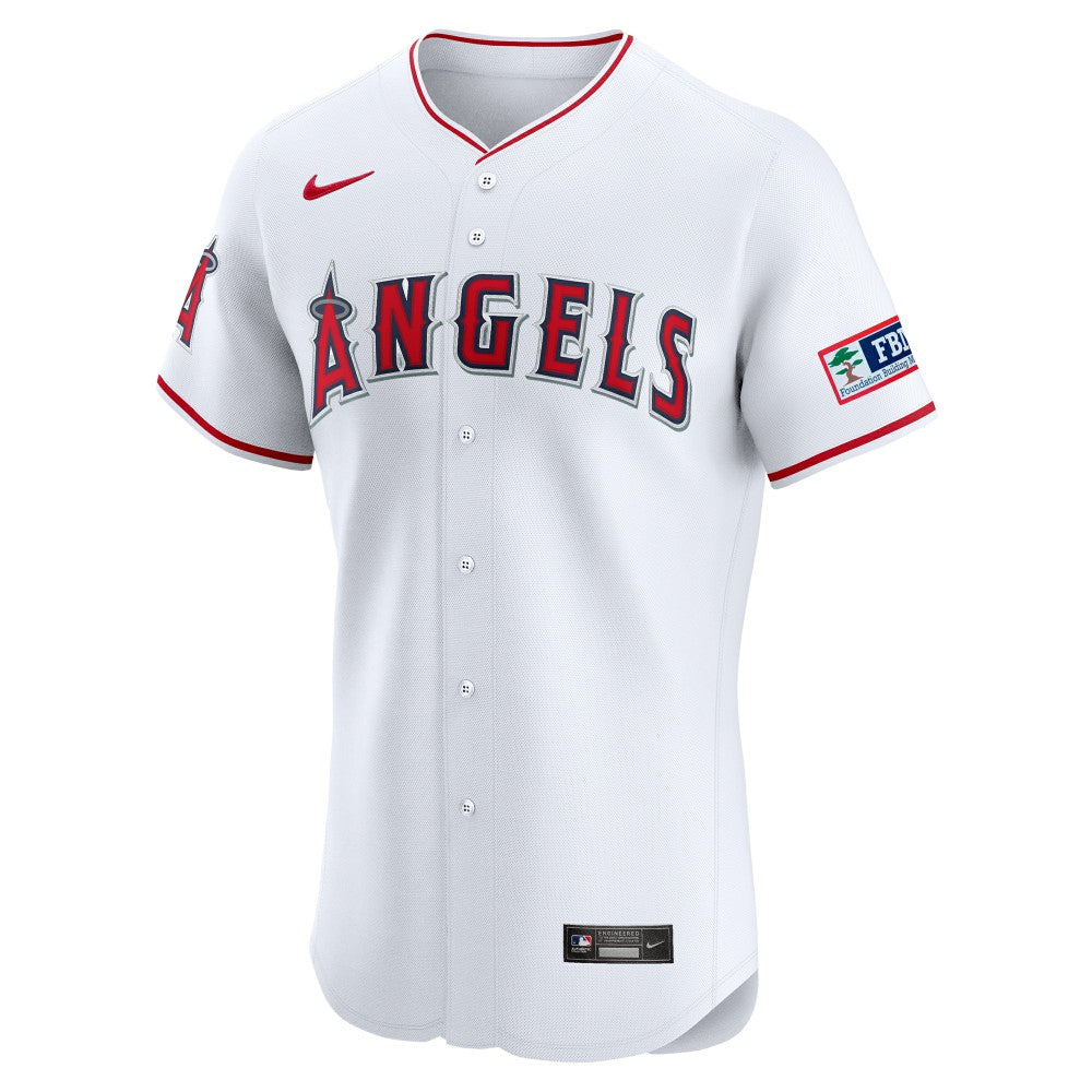 MLB Los Angeles Angels Nike Home Elite Patch Jersey
