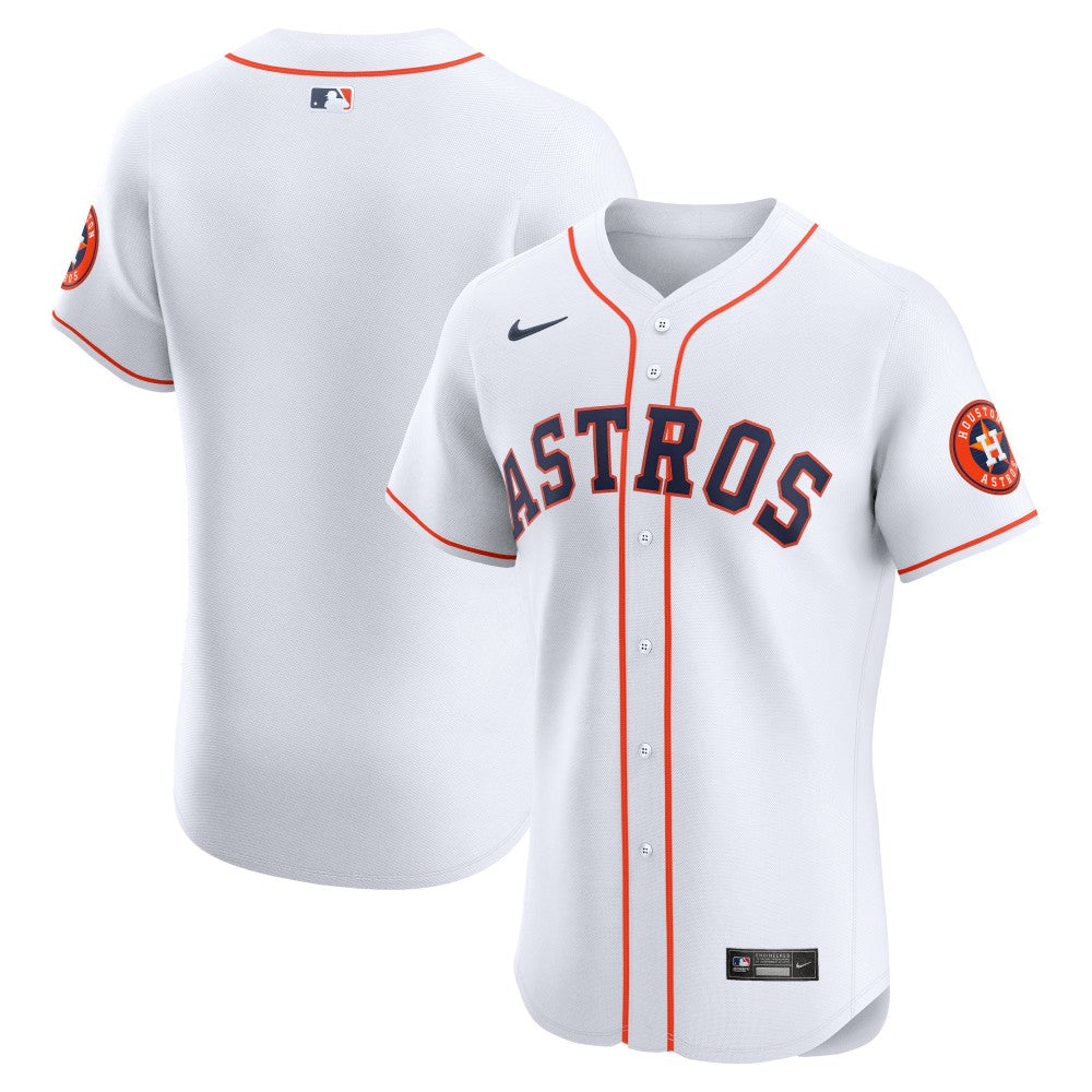 MLB Houston Astros Nike Home Vapor Premier Elite Patch Jersey