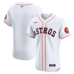 MLB Houston Astros Nike Home Vapor Premier Elite Patch Jersey