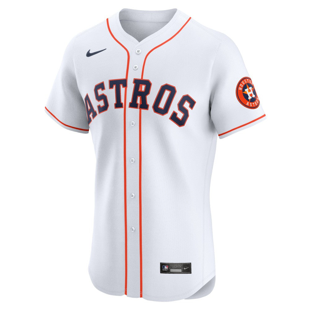 MLB Houston Astros Nike Home Vapor Premier Elite Patch Jersey