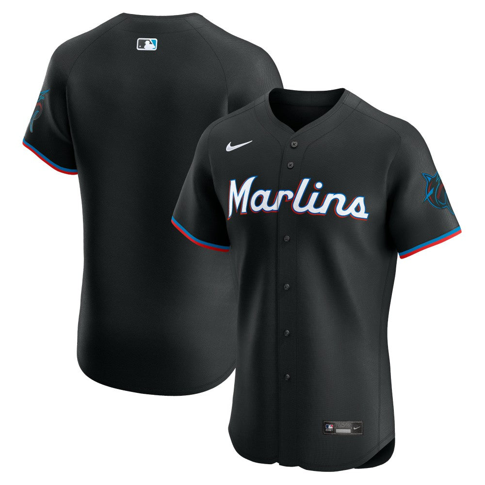 MLB Miami Marlins Nike Alternate Vapor Premier Elite Patch Jersey