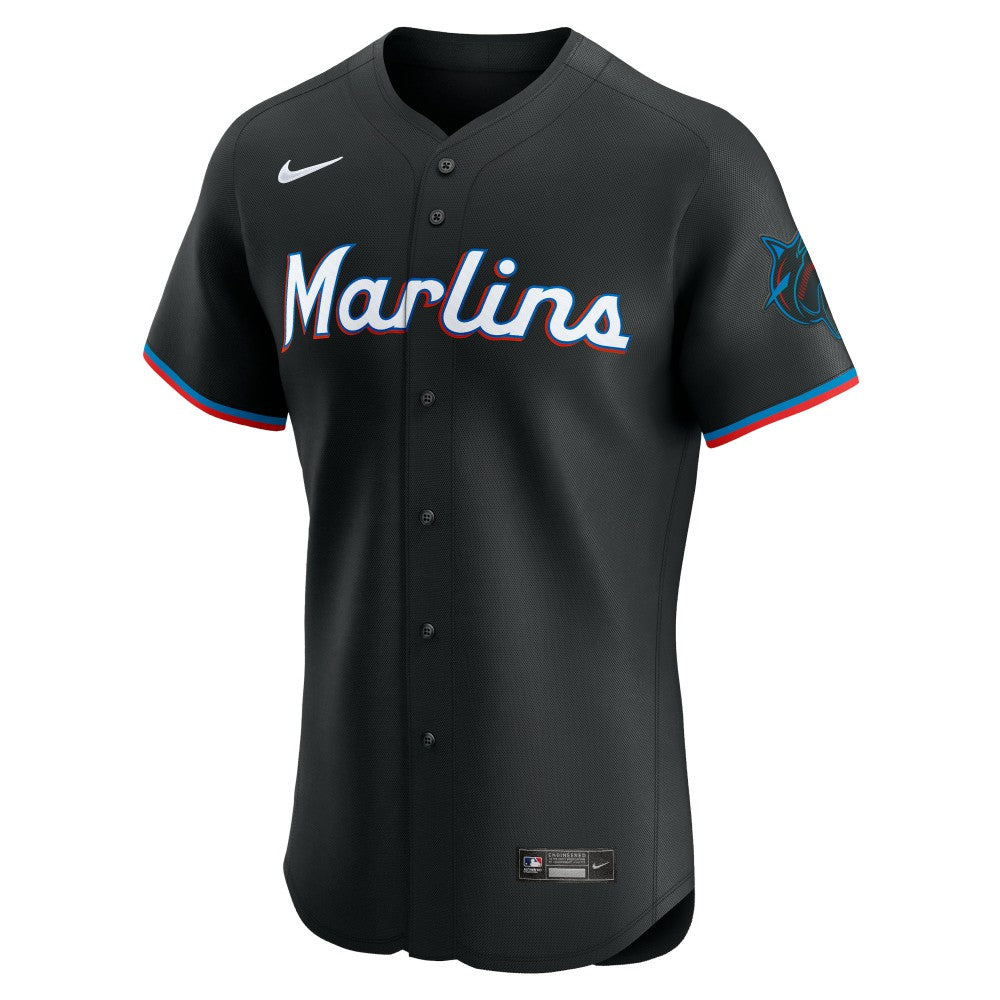 MLB Miami Marlins Nike Alternate Vapor Premier Elite Patch Jersey