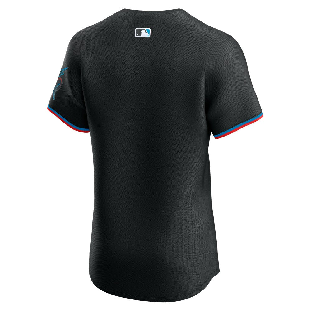 MLB Miami Marlins Nike Alternate Vapor Premier Elite Patch Jersey