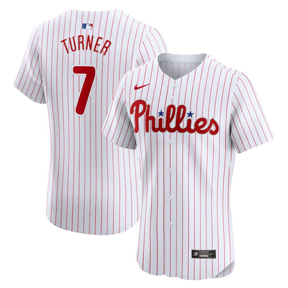 MLB Trea Turner Philadelphia Phillies Nike Home Elite Jersey