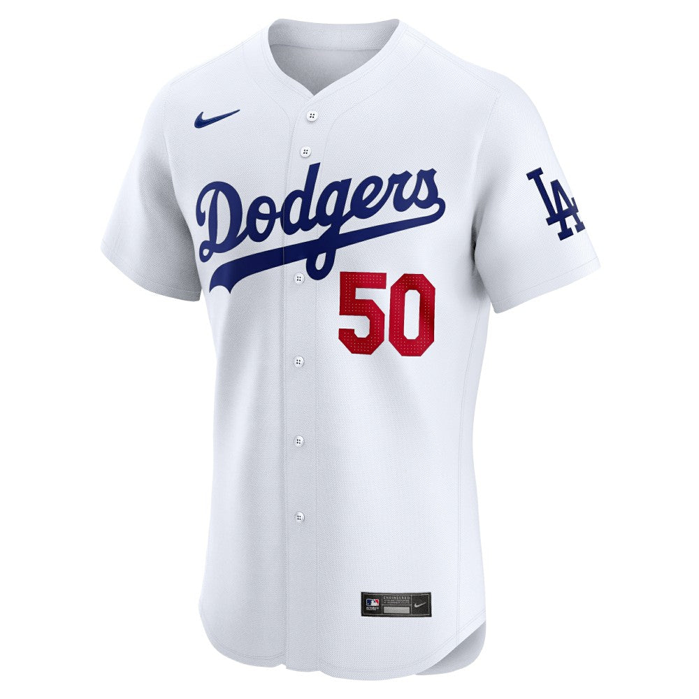 MLB Mookie Betts Los Angeles Dodgers Nike Home Elite Jersey