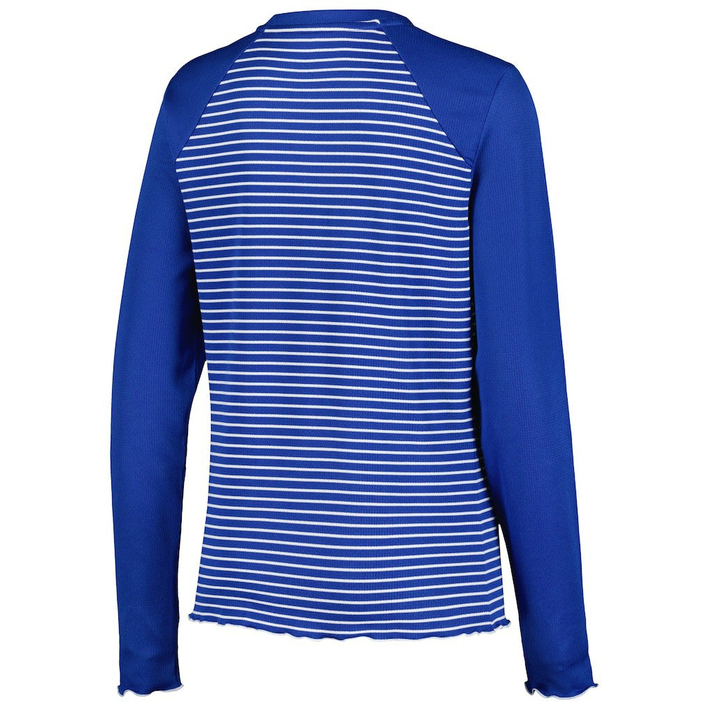 Antigua Women's Maverick Waffle Henley Long Sleeve T-Shirt - Buffalo Bills