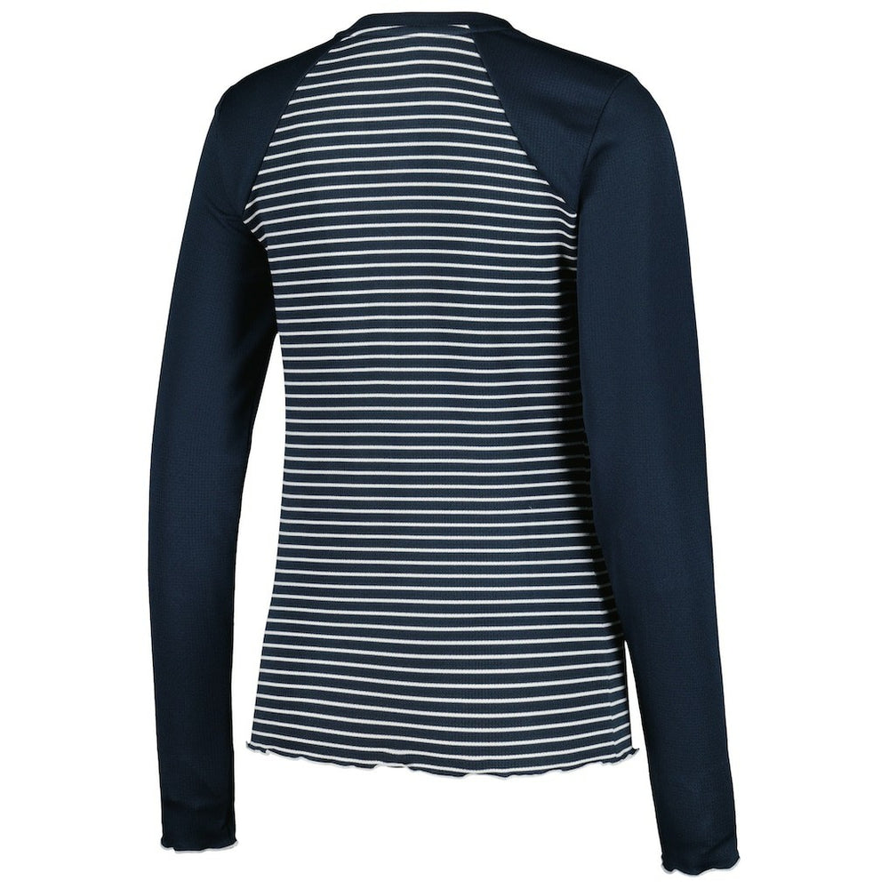 Antigua Women's Maverick Waffle Henley Long Sleeve T-Shirt - Chicago Bears