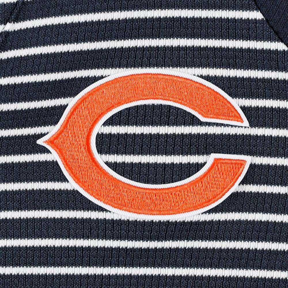 Antigua Women's Maverick Waffle Henley Long Sleeve T-Shirt - Chicago Bears