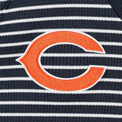 Antigua Women's Maverick Waffle Henley Long Sleeve T-Shirt - Chicago Bears
