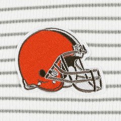 Antigua Women's Maverick Waffle Henley Long Sleeve T-Shirt - Cleveland Browns