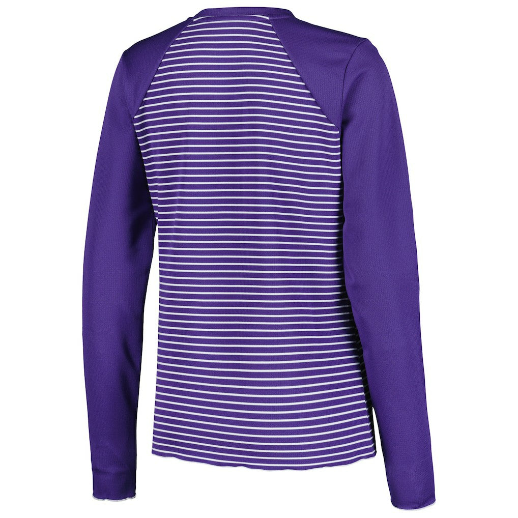 Antigua Women's Maverick Waffle Henley Long Sleeve T-Shirt - Minnesota Vikings