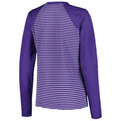 Antigua Women's Maverick Waffle Henley Long Sleeve T-Shirt - Minnesota Vikings