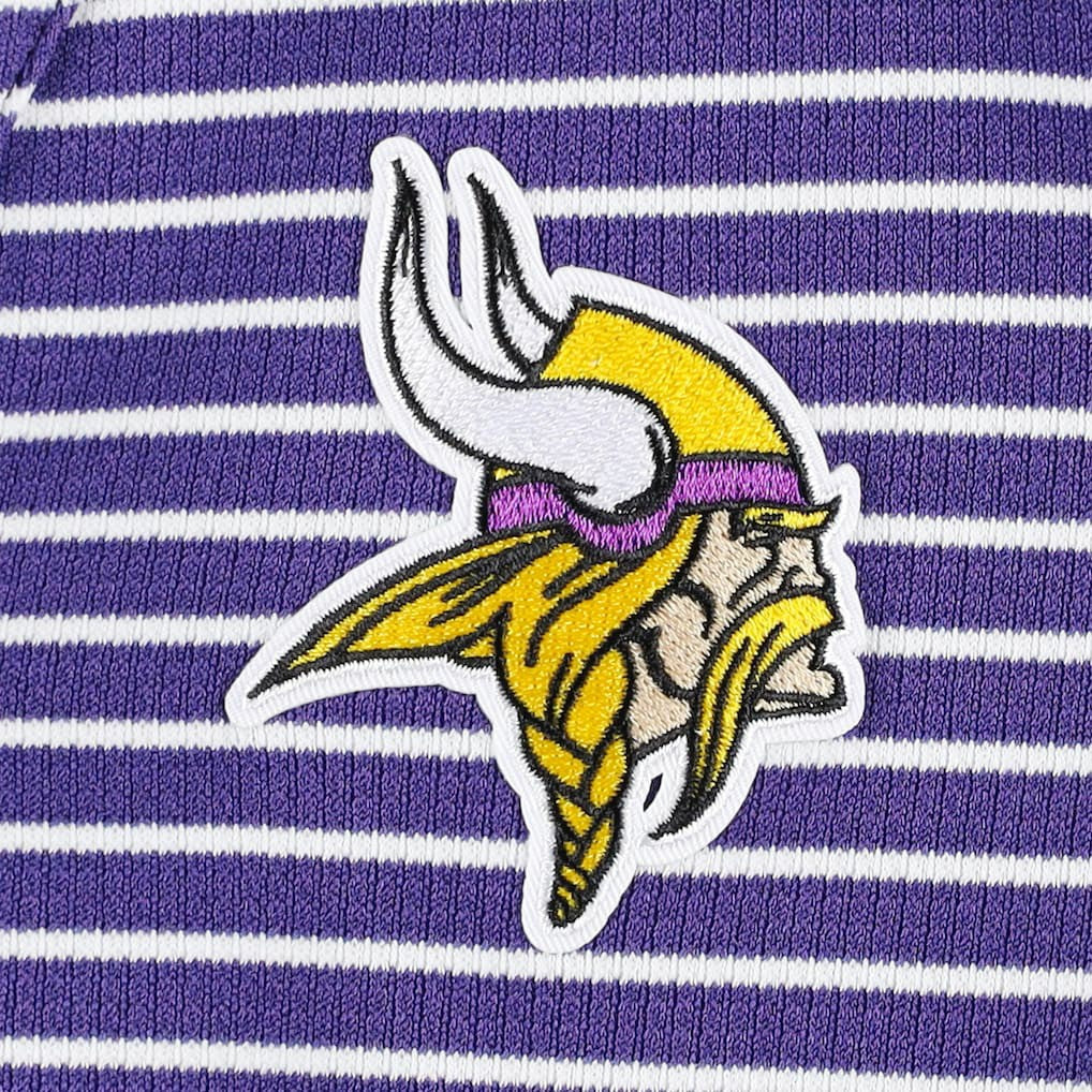 Antigua Women's Maverick Waffle Henley Long Sleeve T-Shirt - Minnesota Vikings