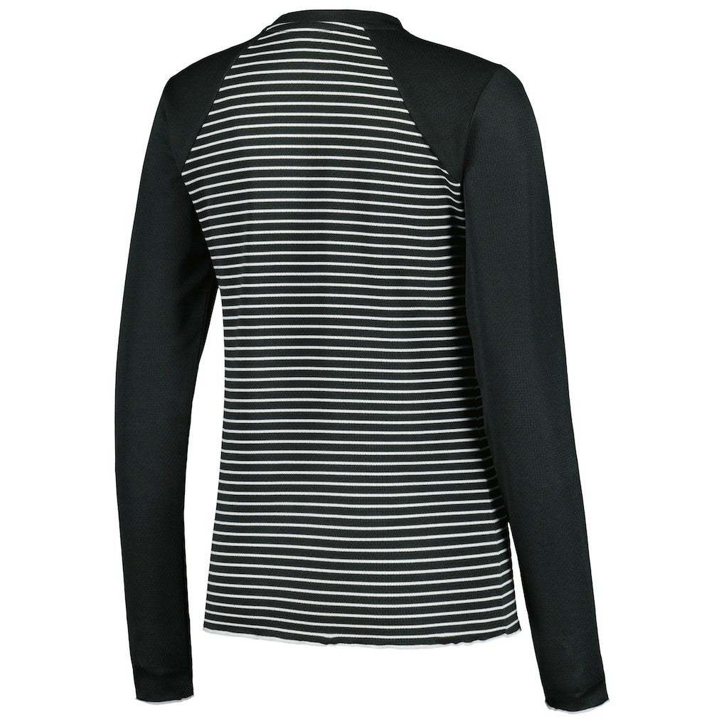 Antigua Women's Maverick Waffle Henley Long Sleeve T-Shirt - Pittsburgh Steelers