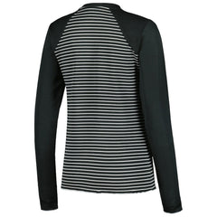 Antigua Women's Maverick Waffle Henley Long Sleeve T-Shirt - Pittsburgh Steelers