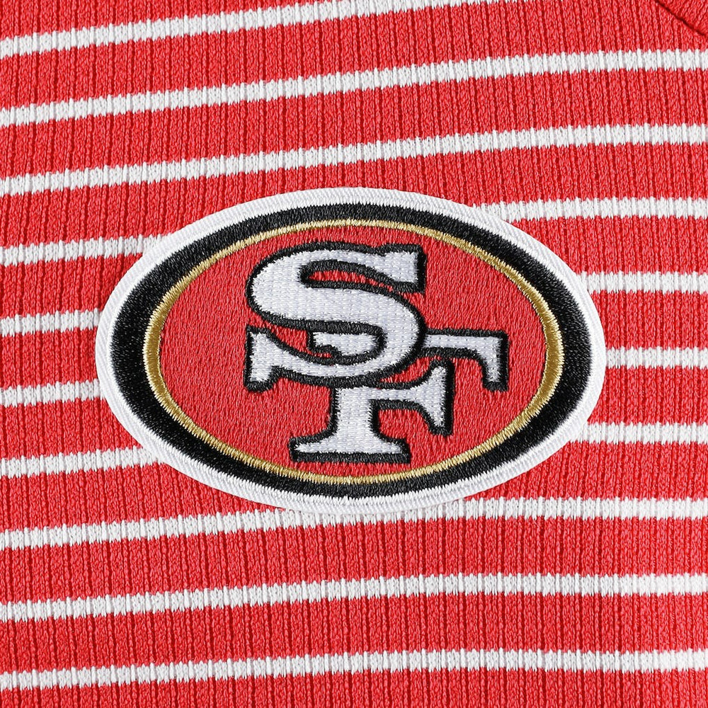 Antigua Women's Maverick Waffle Henley Long Sleeve T-Shirt - San Francisco 49ers