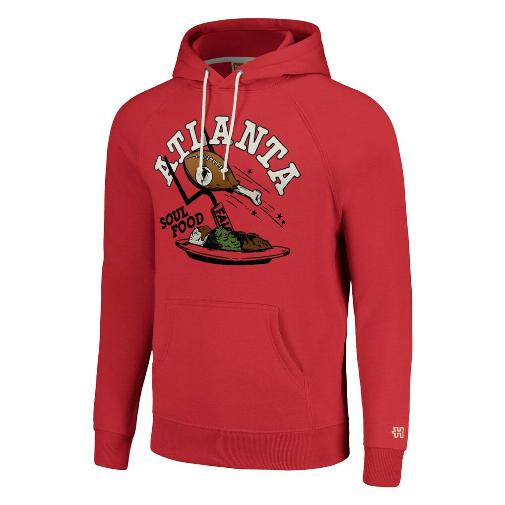 Homage Unisex NFL x Guy Fieri’s Flavortown Tri-Blend Pullover Hoodie - Atlanta Falcons